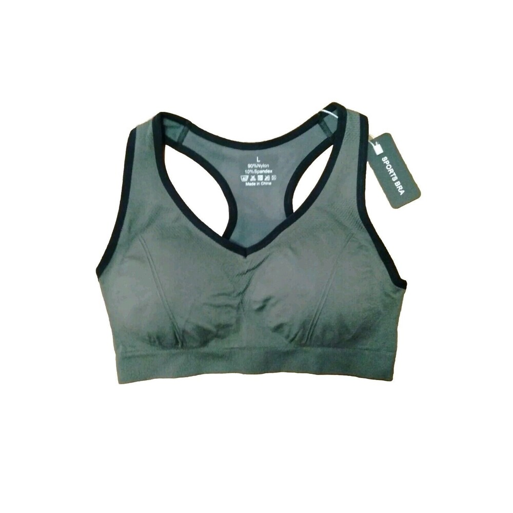 Sports Bra Padded Women Crop Top Running Yoga Fitness Sport Seamless Vest Tank